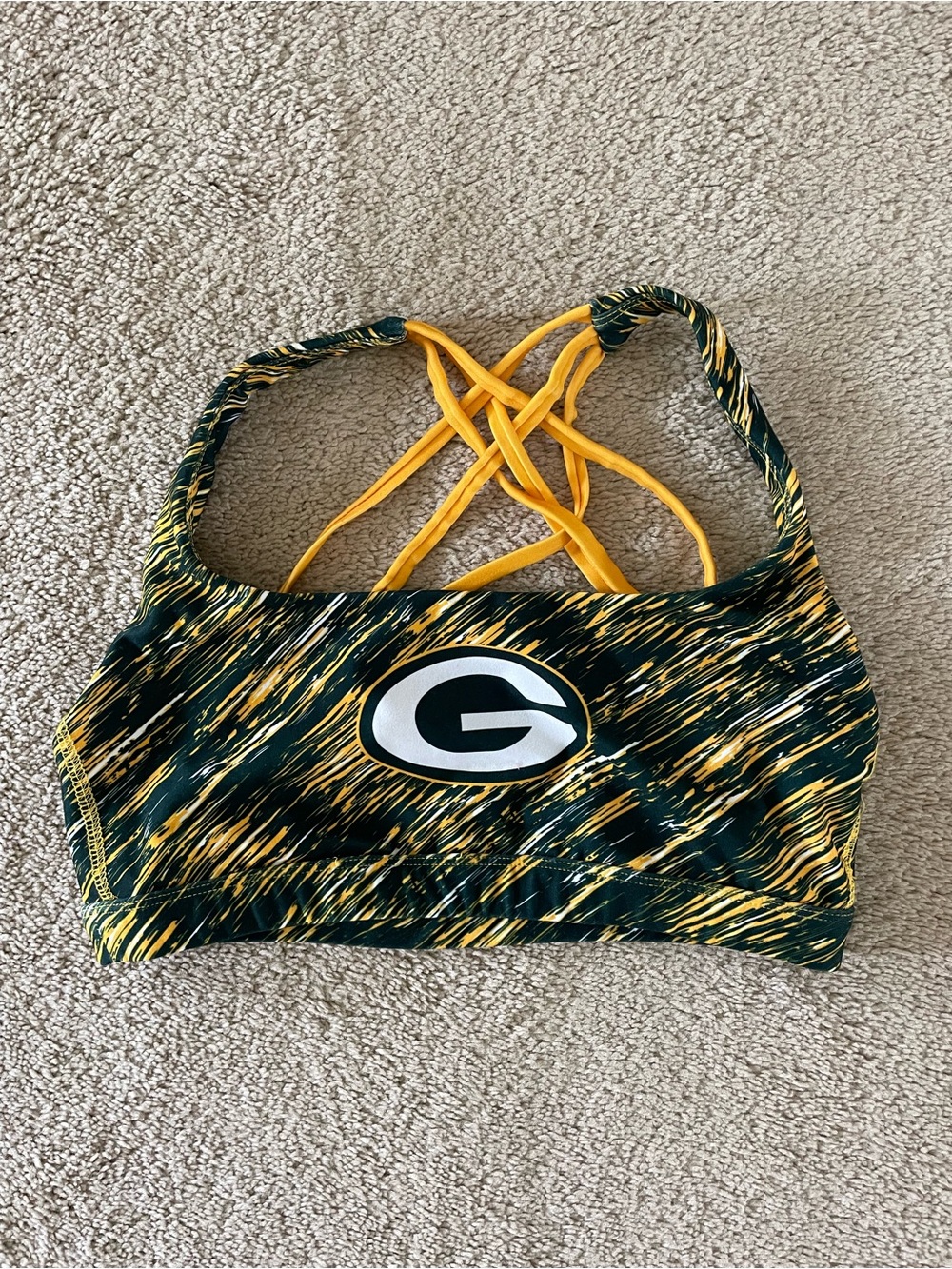 Green Bay Packers Sports Bralette Medium